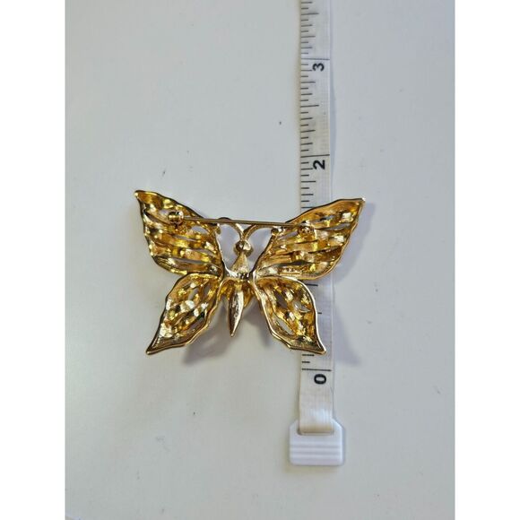 **Final Sale** FO Fernando Originals gold tone butterfly brooch - Picture 5 of 10